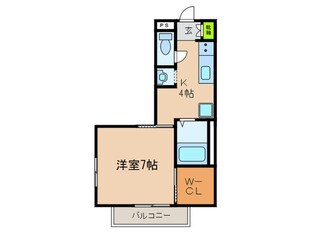 カーサベルデⅢの物件間取画像